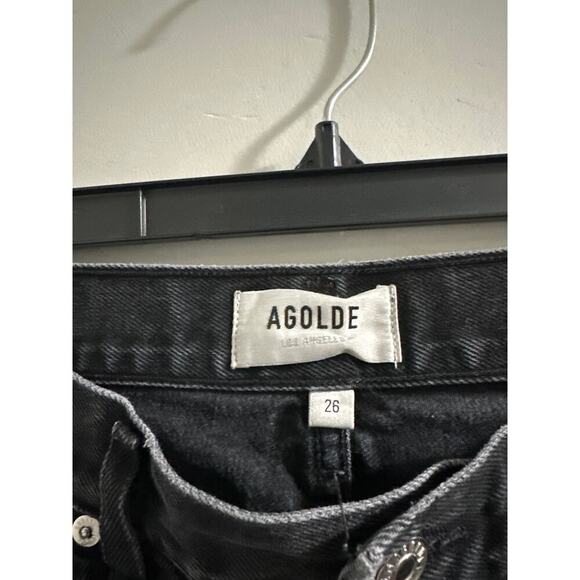 Agolde Cherie High Rise Straight Black size 26 - Picture 5 of 9